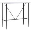 vidaXL Tavolo da Bar Bianco 120x60x110 cm in MDF