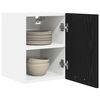 vidaXL Armadio pensile 2 pcs Rovere Nero e Bianco 30 x 31 x 40 cm