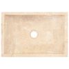 vidaXL Lavello 45x30x12 cm Marmo Lucido Crema