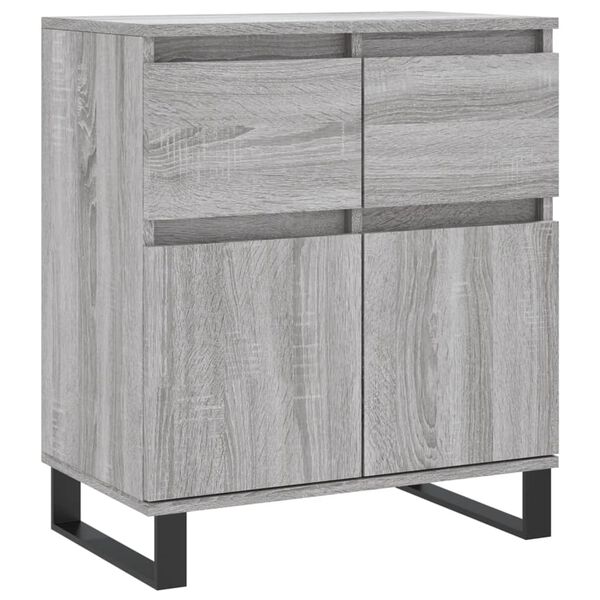 vidaXL Credenza Grigio Sonoma 60x35x70 cm in Legno Multistrato