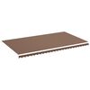vidaXL Tessuto di Ricambio per Tenda da Sole Marrone 6x3,5 m Poliestere
