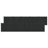 vidaXL Pannello di Recinzione 10 pcs WPC e Alluminio Nero
