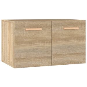 vidaXL Mobile a Parete Rovere Sonoma 60x36,5x35 cm Legno Multistrato