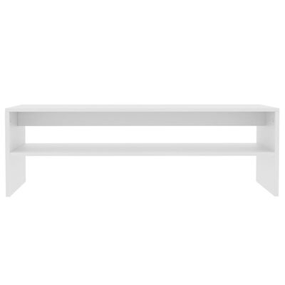 vidaXL Tavolino da Salotto Bianco 100x40x40 cm in Legno Multistrato