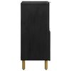 vidaXL Credenza Nera 80x33x75 cm in Legno Multistrato