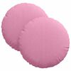 vidaXL Cuscini per Seduta 2 pz Tessuto Rosa &Oslash;30 x 13 cm