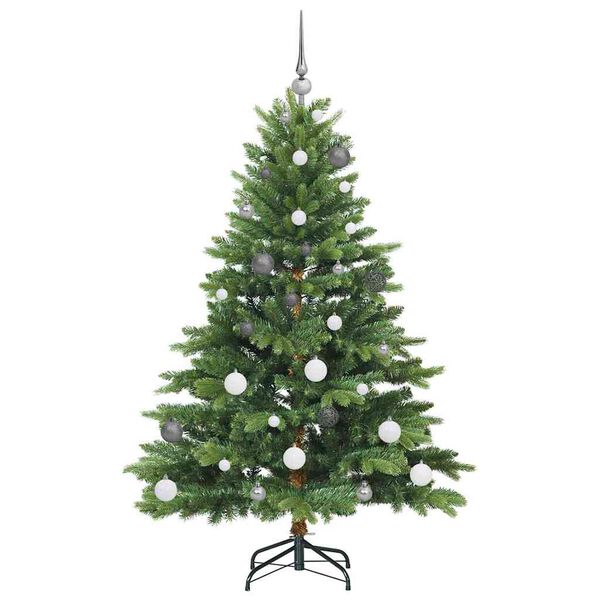 vidaXL Albero di Natale artificiale con 150 LED Verde 150 cm PE e PVC