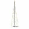 vidaXL Albero di Natale a forma di cono luce Bianca Calda 3000 LED 230x800 cm