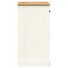 vidaXL Credenza Cassetti VIGO Bianco 78x40x75 cm Legno Massello Pino