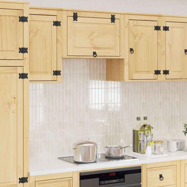 vidaXL Armadietto SKI Marrone Miele 60 x 32 x 40 cm Pino massello