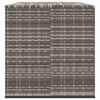 vidaXL Contenitore da Giardino in Rattan PE 291x100,5x104 cm Grigio