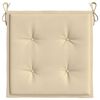 vidaXL Cuscini per Sedia 6 pz Beige 40x40x4 cm in Tessuto Oxford