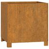 vidaXL Fioriere con Gambe 2pz Ruggine 40x40x40 cm Acciaio Corten