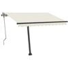vidaXL Tenda da Sole Manuale Autoportante Manuale 350x250 cm Crema