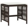 vidaXL Set da Pranzo da Giardino 17 pz con Cuscini Marrone Polyrattan