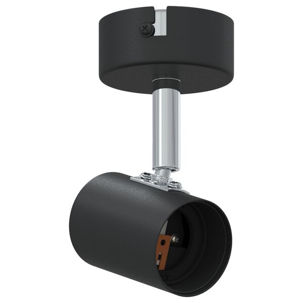 vidaXL Faretto da soffitto Nero 6.5 x 6 x 11.5 cm Acciaio