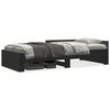 vidaXL Giroletto Nero 75x190 cm in Legno Multistrato