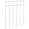 vidaXL Pannello di Recinzione da Giardino 48 pz 25 x 30 cm Argento