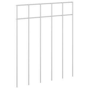 vidaXL Pannello di Recinzione da Giardino 48 pz 25 x 30 cm Argento