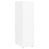 vidaXL Schedario Mobile Bianco 28x41x109 cm in Metallo
