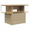 vidaXL Set Divani da Giardino 7 pz con Cuscini Beige Polyrattan Acacia