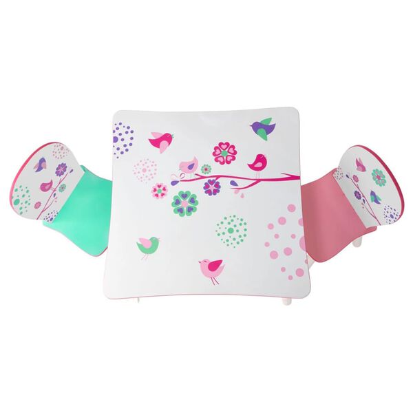 Worlds Apart Set Tavolo e Sedie 3 pz Motivo Uccelli