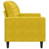 vidaXL Poltrona Giallo 60 cm Velluto