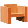 vidaXL Divano da Giardino Marrone Cera 79x60x62 cm Legno Massello Pino