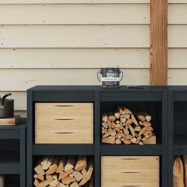 vidaXL Vernice per legno Grigio 16,5 x 16,5 x 15,9 cm Stampa da parete