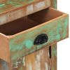 vidaXL Comodino con Ruote 40x30x57 cm in Legno Massello di Recupero