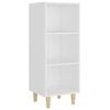 vidaXL Credenza Bianca 34,5x32,5x90 cm in Legno Multistrato