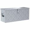 vidaXL Cassetta in Alluminio 76,5x26,5x33 cm Argento