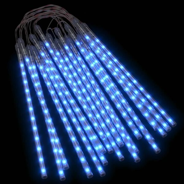 vidaXL Luci Meteoriche 20pz 30cm Blu 480 LED Interni Esterni