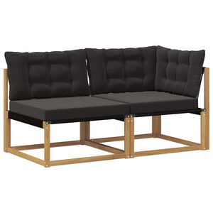 vidaXL Unit&agrave; Divano Sezionale con cuscino Bianco 162,5 x 83 x 73 cm