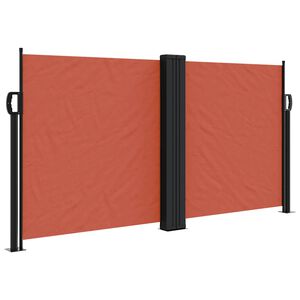 vidaXL Tenda da Sole Laterale Retrattile Terracotta 120x600 cm