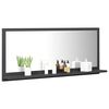 vidaXL Specchio da Bagno Grigio 90x10,5x37 cm in Legno Multistrato