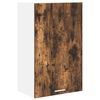 vidaXL Armadio pensile Rovere Affumicato e Bianco 50 x 31 x 80 cm