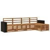 vidaXL Set di divani da esterno 5 pz Naturale