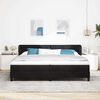vidaXL Letto a molle con materasso Nero 200 x 200 cm Velluto