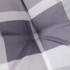 vidaXL Cuscini Sedia Schienale Alto 2pz a Quadri Grigio Tessuto Oxford