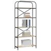 vidaXL Libreria Rovere Sonoma 80 x 30 x 183 cm Legno multistrato