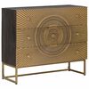 vidaXL Mobile con Cassetti con cassetto Ottone 75 x 30 x 65 cm