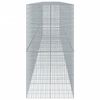vidaXL Cesto Gabbione con Copertura 1050x100x200 cm in Ferro Zincato