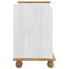 vidaXL Panchina con contenitore ASKIM Bianco 100 x 39 x 62 cm