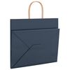 vidaXL Sacchetti di Carta 250 pz con Manici Blu 32x22x28 cm