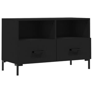 vidaXL Mobile Porta TV Nero 80x36x50 cm in Legno Multistrato