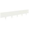 vidaXL Bordura per Prato 50 pz 100 x 20 cm Acciaio Bianco