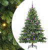 vidaXL Albero di Natale artificiale con 150 LED Verde 150 cm PE e PVC