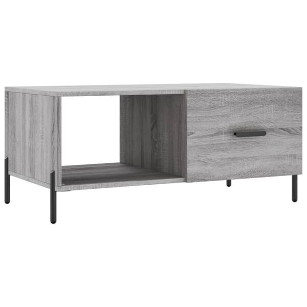 vidaXL Tavolino da Salotto Grigio Sonoma 90x50x40 cm Legno Multistrato