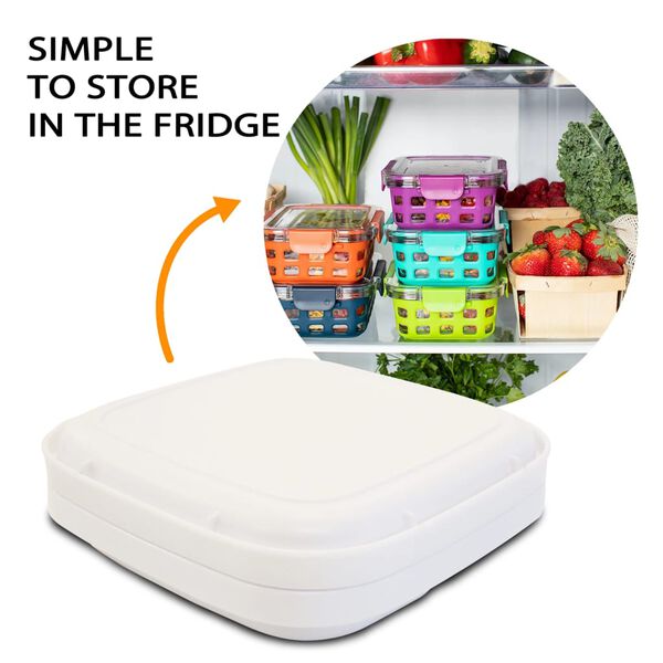 DERYAN Set Piatti in Silicone per Bambini Quuby Bianco